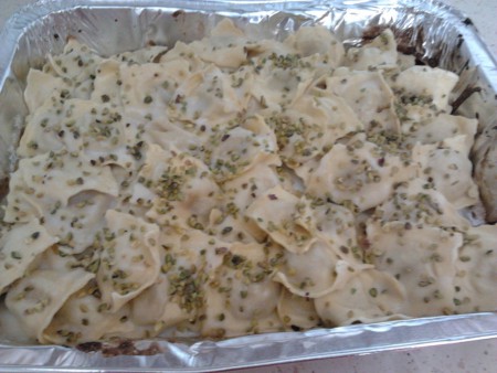 Ravioli con pistacchio